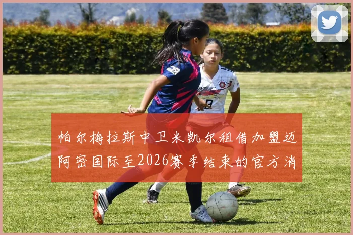 帕尔梅拉斯中卫米凯尔租借加盟迈阿密国际至2026赛季结束的官方消息